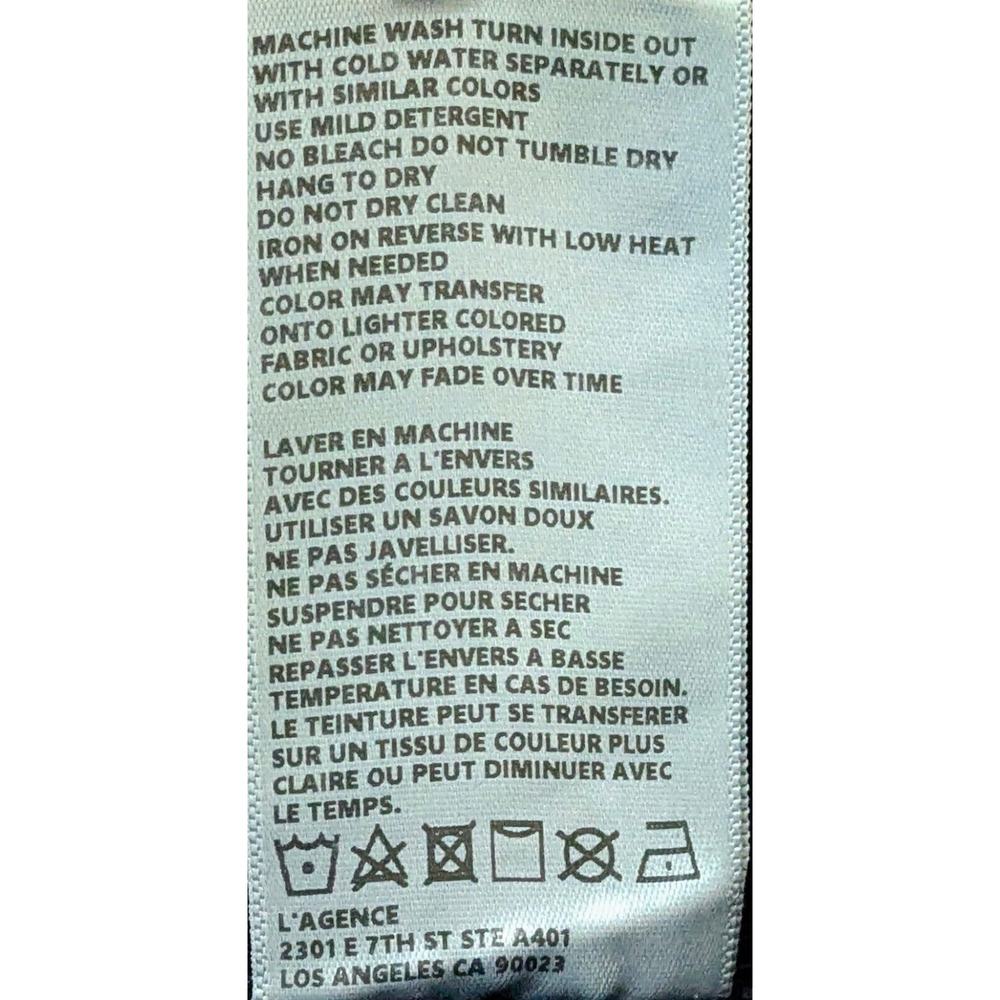 L'Agence Jeans Womens 27 Blue Margot High Waist Skinny Ankle Modal Blend NEW - Picture 8 of 8